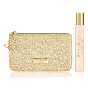 Jimmy Choo I Want Choo Perfume Rollerball 7ml with Gold Glitter Purse